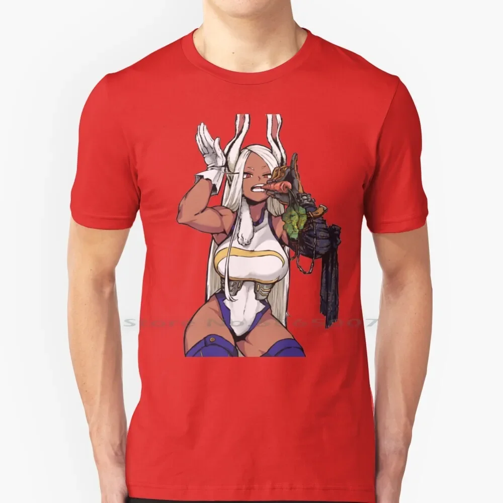 - Rabbit Hero : Mirko T Shirt 100% Cotton Get Tags Mha Boku No Hero Academia Anime Manga Bnha Mirko Bnha Miruko Bnha Rumi