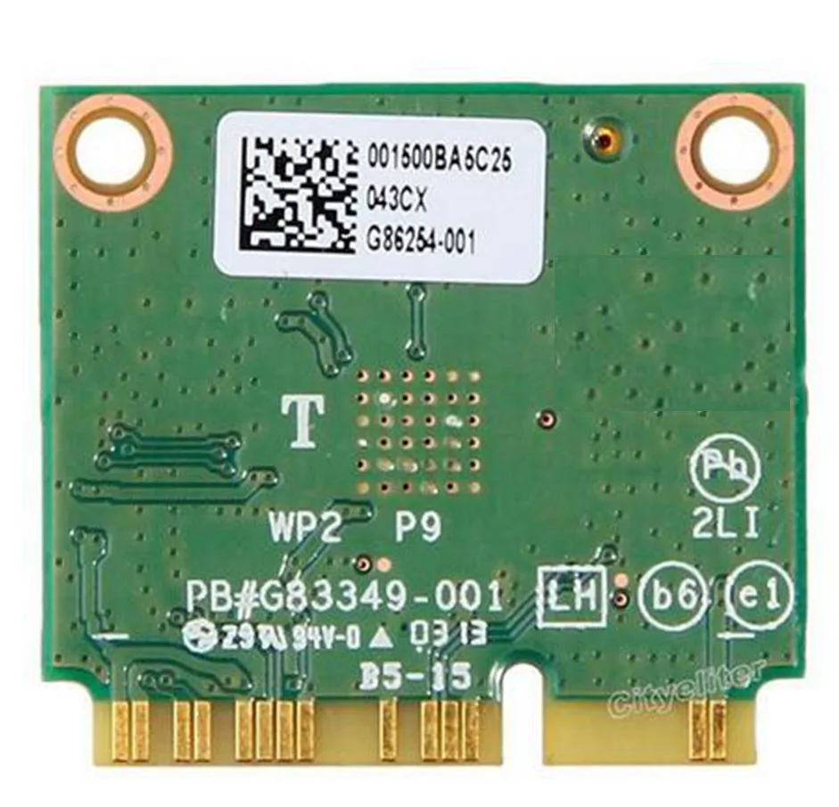 Dual Band Wireless-AC 7260 7260HMW Intel 7260AC 7260HMW 7260AC ครึ่ง Mini PCI-e บลูทูธไร้สาย WiFi 867M + 4.0BT
