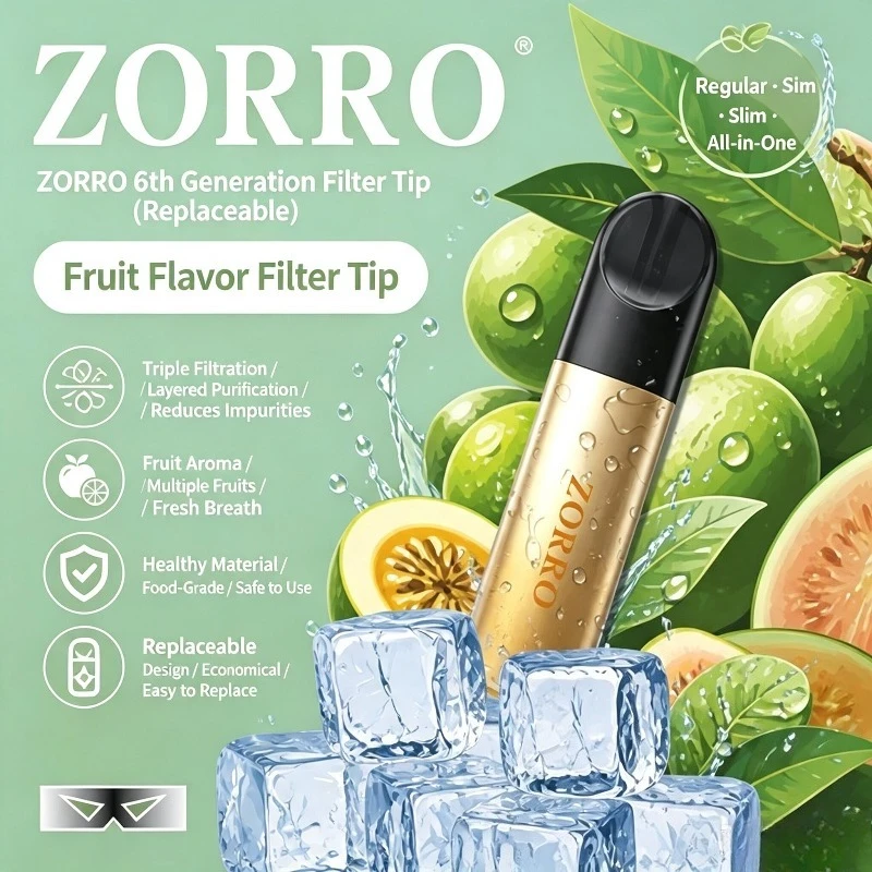 ZORRO's New Six-generation Fruit-flavored Coarse-medium-fine Filter Cigarette Holder Advanced Gift Smoking Accessories