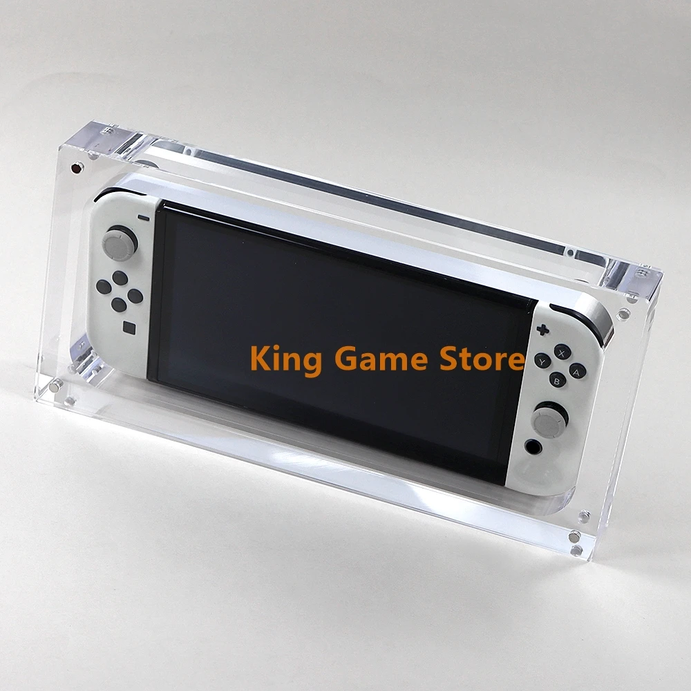 透明アクリル防塵ボックススイッチ-lite-oled-コンソール用クリアアンチスクラッチ保護カバーゲームコンソールディスプレイボックス