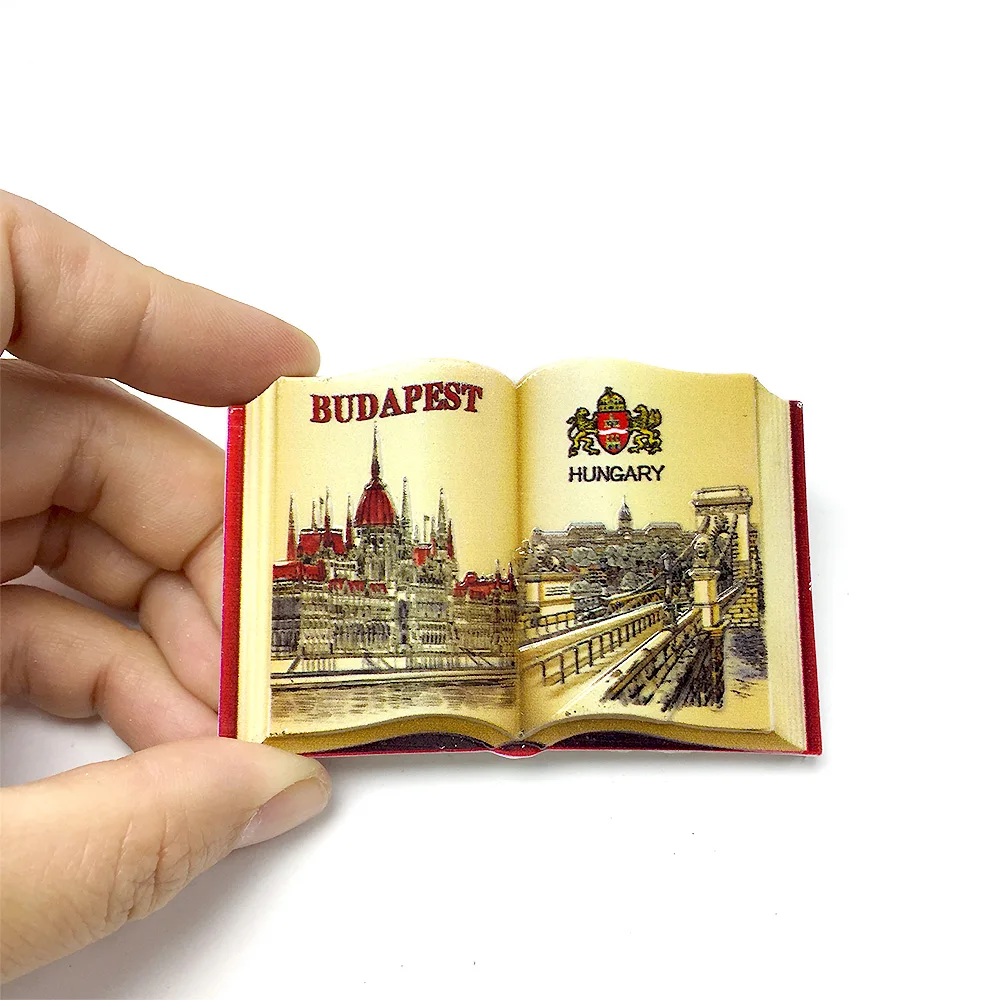 

‌Hungarian Budapest Scenic Resin Fridge Magnet - Exquisite Travel Souvenir - Magnetic Decorative Sticker