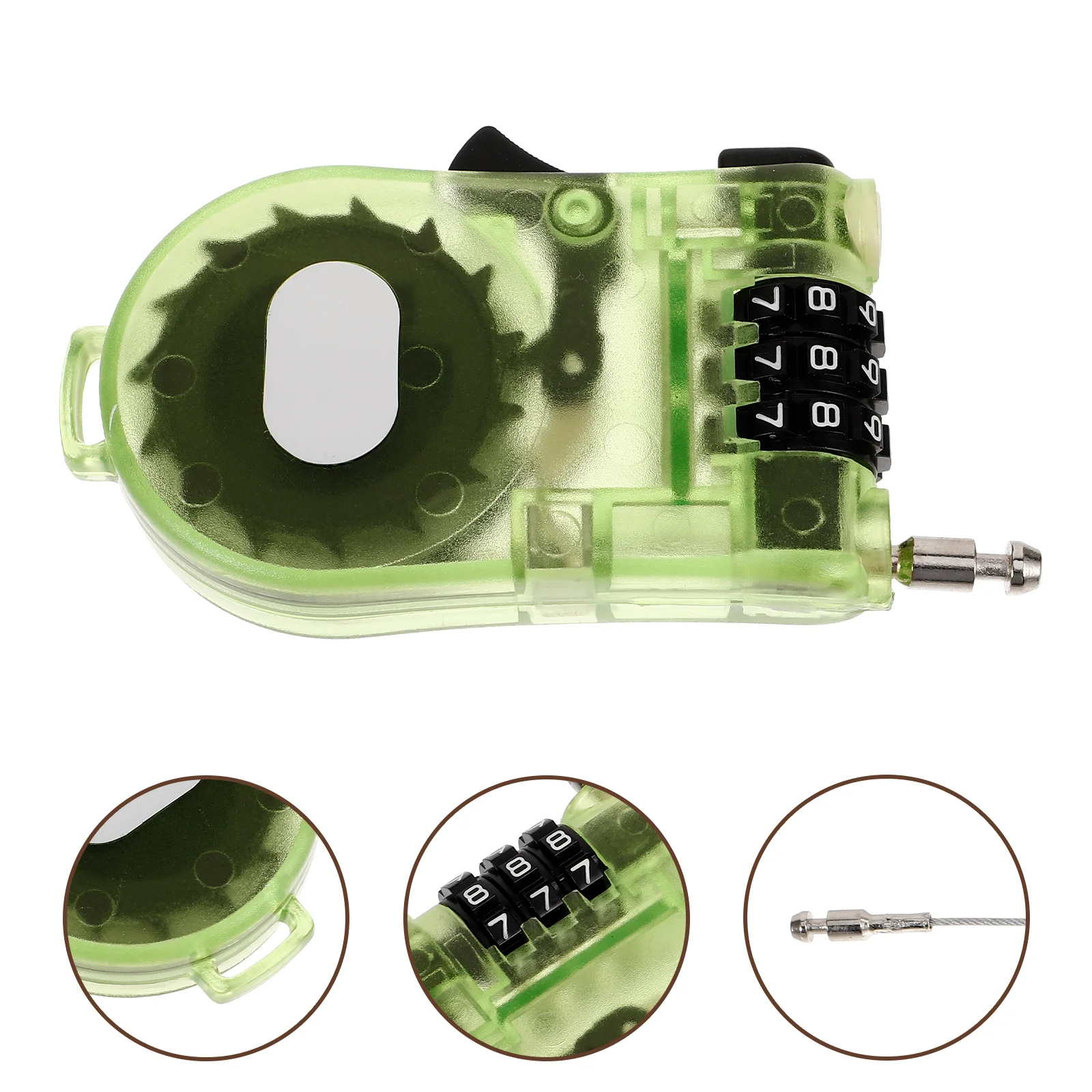 

Anti-theft Lock Bike Password Safety Locks Compact Bicycle Ski Board Plastic Snowboard Cable Scooter