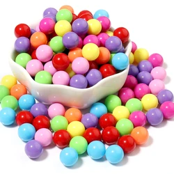 100pcs Color Acrylic Round Beads 6/8/10mm Non-porous Spacer Bead for Jewelry Making DIY Clothing Decoration Beaded Supplies