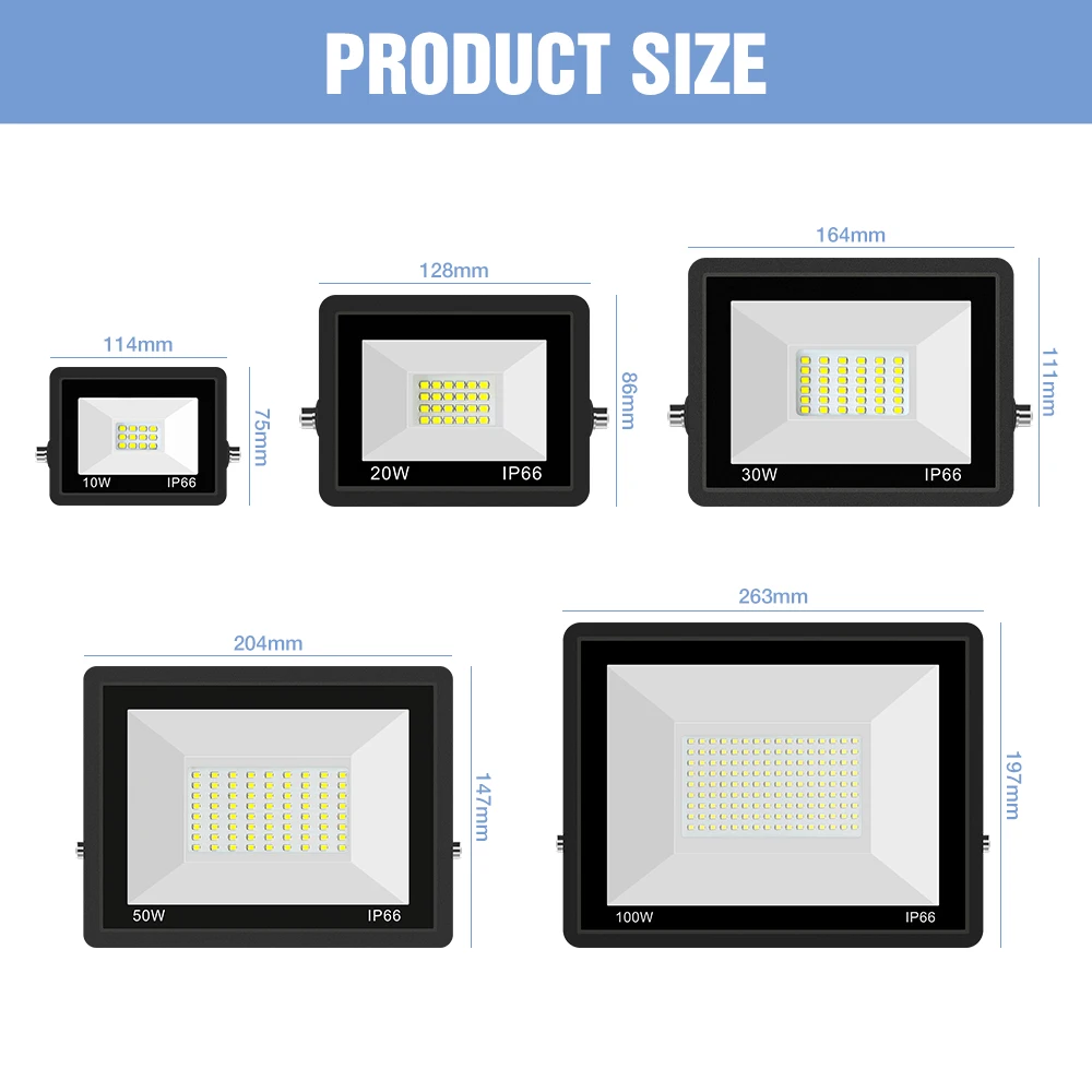 220V Street Lamp Led Flood Light Outdoor Lighting Water Protected Garden Lighting Motion Sensor Lightings SMD2835 Led Spotlight