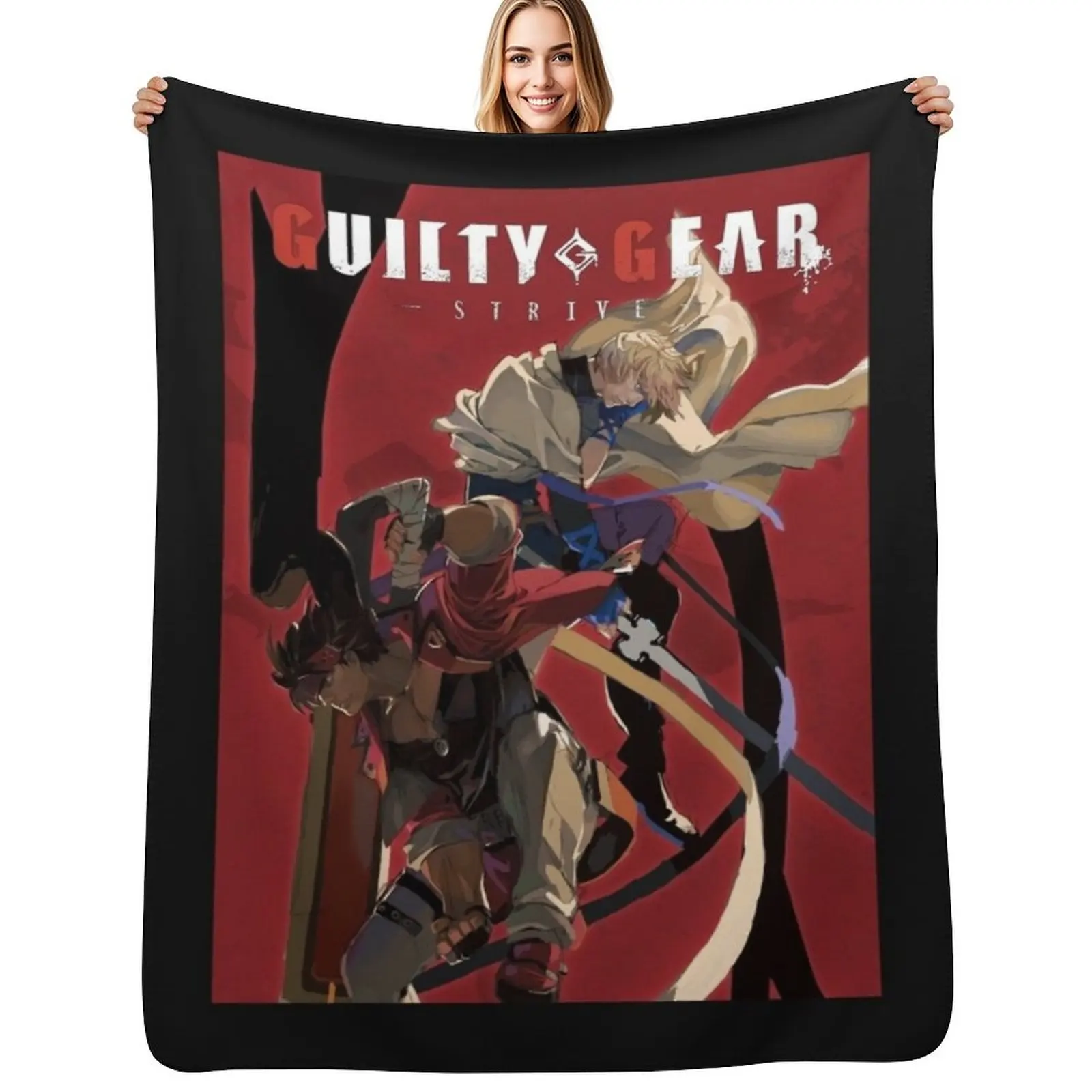 Guilty Gear Strive Throw Blanket Softest decorative Sofas Flannel Baby valentine gift ideas Blankets