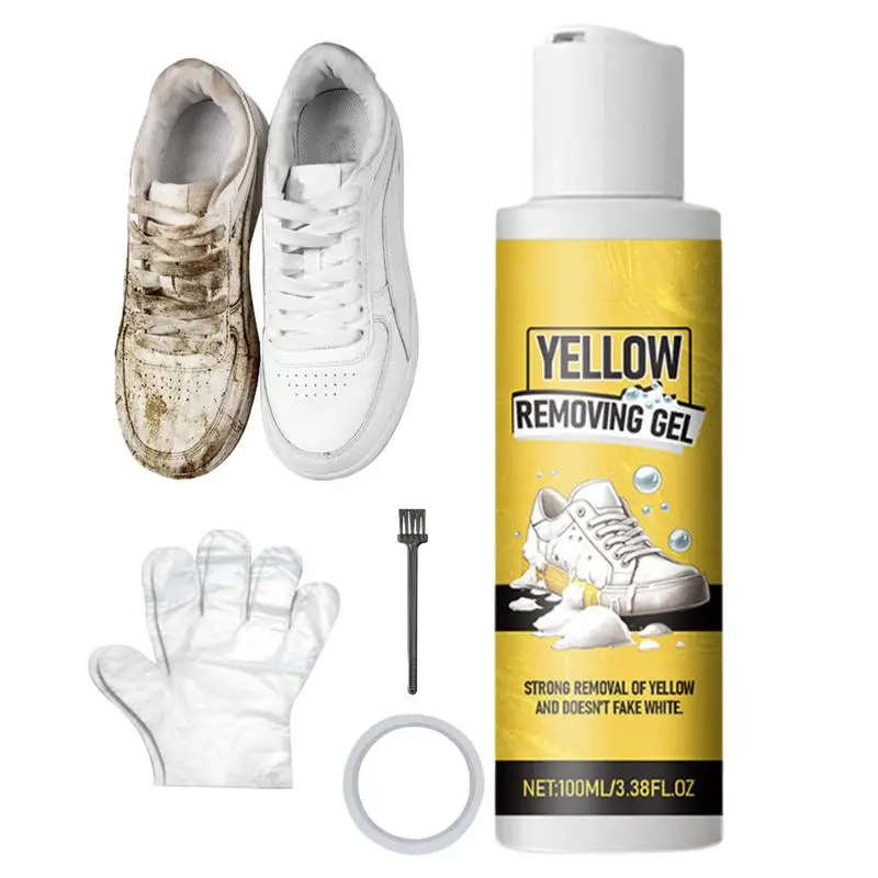 Tennis Shoe Cleaner 100ml Gentle Shoe Whitener Sneaker Cleaner Professional Shoe Cleaner Kit White Shoe Cleaner Sneakers Kit For