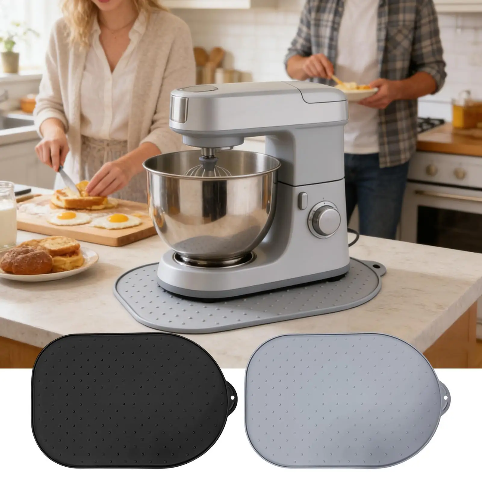 Mixer Slider Mat For Kitchen Appliance Silicone Sliding Pad Appliances Air Fryer Slider Mat For Baking Cooking Countertop
