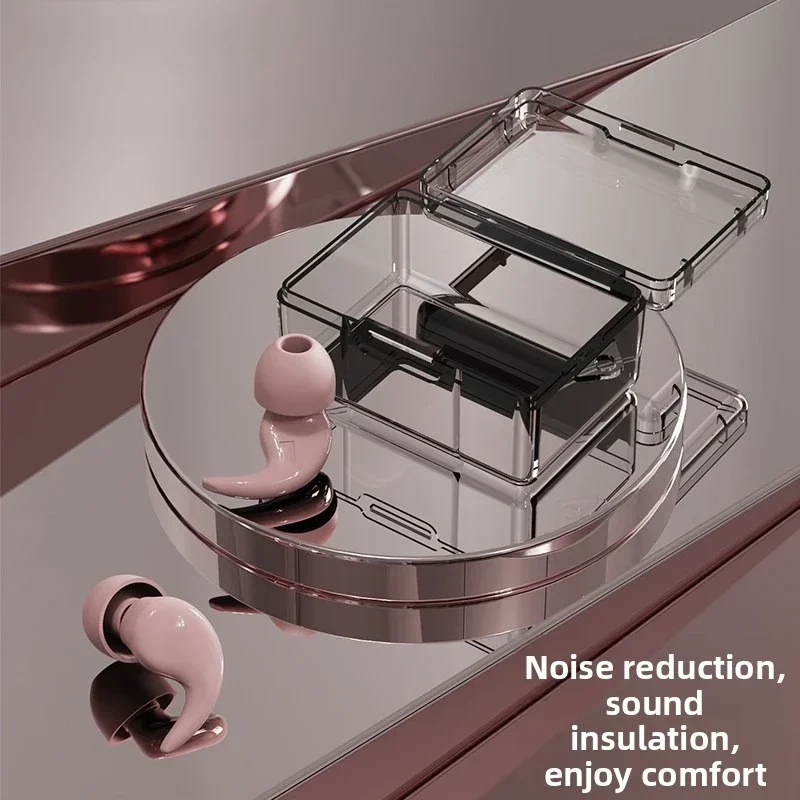 Silicone Noise Cancelling Earplugs Waterproof for Swimming Sleeping Interchangeable Fish Shaped Tips Reusable Hearing Protection