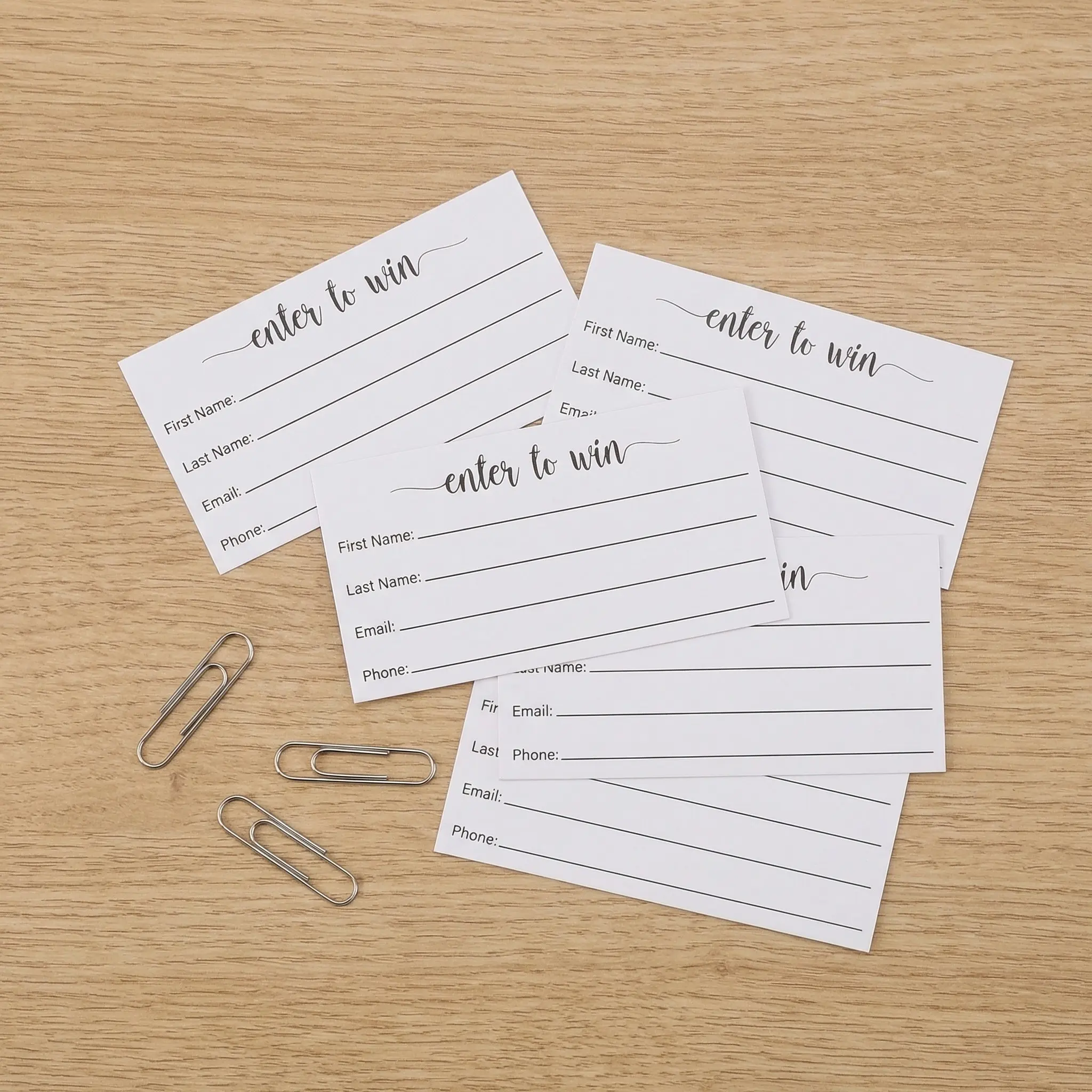 100Pcs Multi-Use Raffle Entry Form Cards Blank Ballots Sheets Voting Tickets for Event Contests Cards Raffle Ticket Sheets view 6