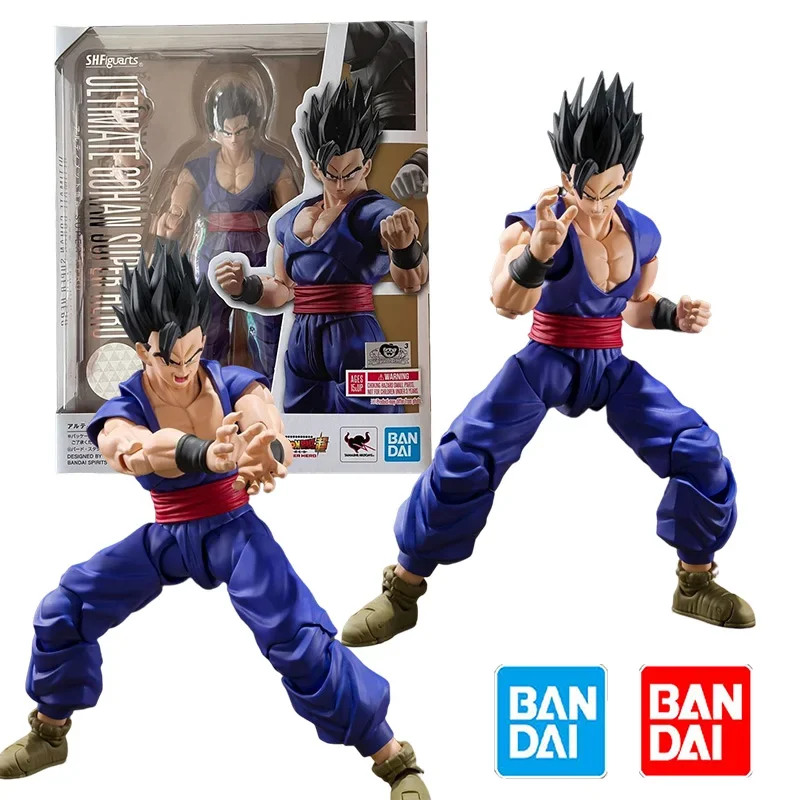 

In Stock Bandai SHF Dragon Ball Super Son Gohan Super Hero Model Kit Anime Action Fighter Finished Model Original Box Toy Gift