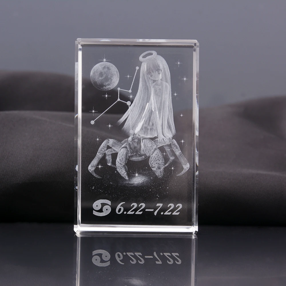 Clear Crystal Cube Paperweight Exquisite Crystal Crafts Souvenir DIY Glass Blank for Laser Engraving Patterns Inside the Cube