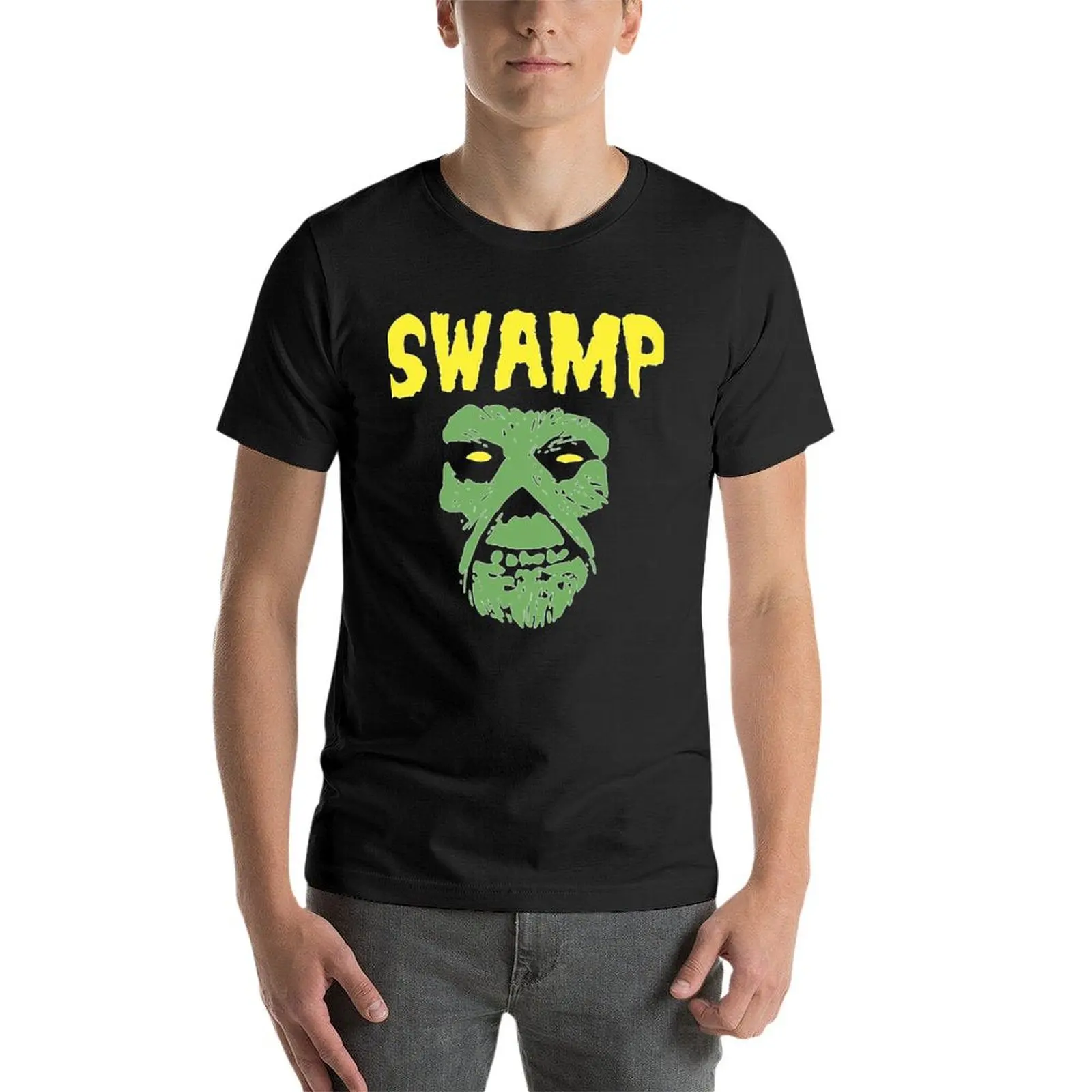 男性,男の子のためのswampthing Tシャツ,新しいエディション,アニメーション,パンク,ロック,スポーツ