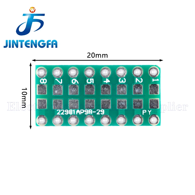 10PCS 0805 0603 0402 to DIP PCB Transfer Board DIP Pin Board Pitch Capacitance Resistance Adapter plate Conversion board