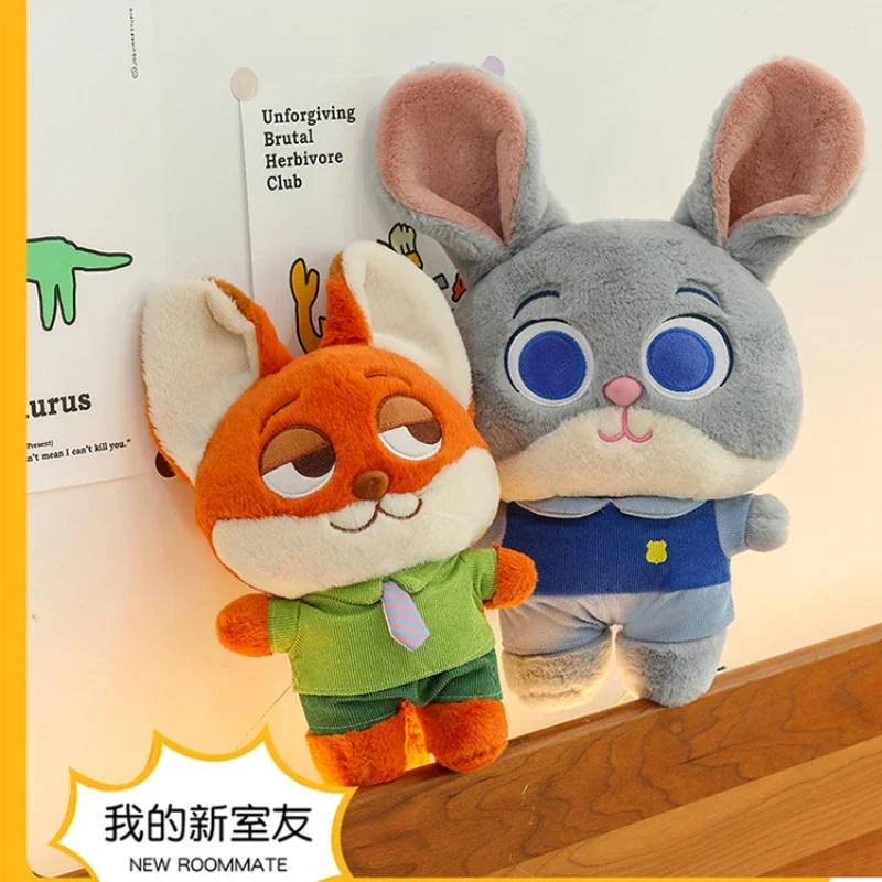 35-45 cm schattige cartoon Q-versie van Zootopia-serie Judy Nick Fox konijn zachte cartoon pop schattige pluche pop cadeau voor jongens en meisjes