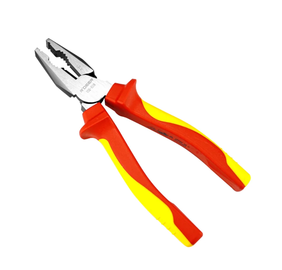R'DEER tool Insulated labor-saving steel wire pliers Sharp nose slanted nose pliers Electric bending knife chrome vanadium steel