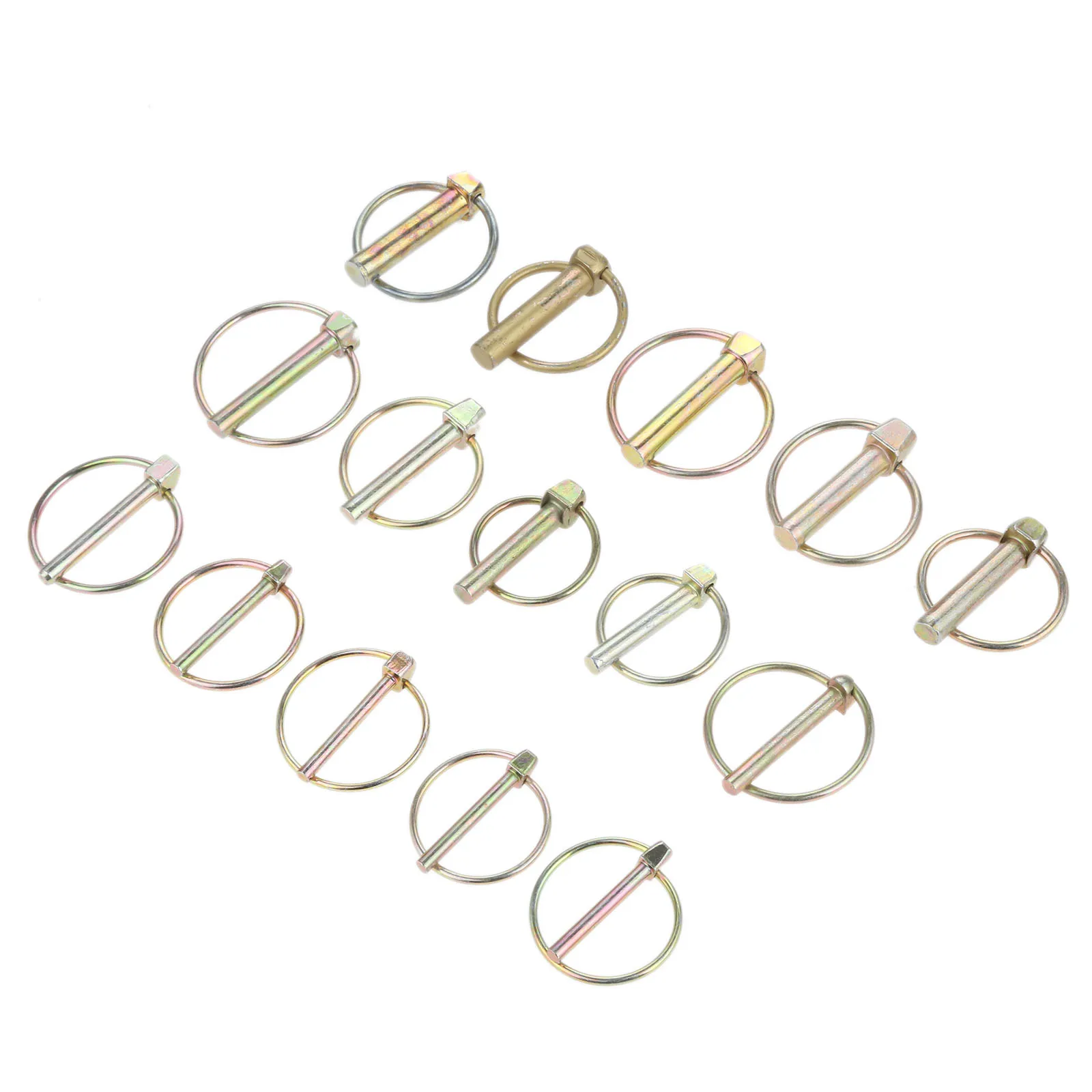 10pcs/5pcs/2pcs O-shape Lynch Pin Heavy Duty Steel Coupler Latch Ring Clip M4.5 M5 M6 M7 M8 M9 M10 M10.5 M11 Boat Tractor RV