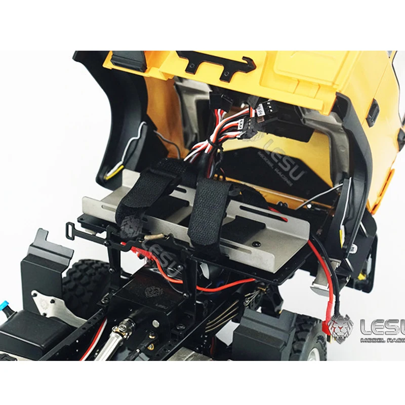 

Металлический слот для аккумулятора RC LESU 1/14 для тракторов и самосвалов Tamiya, G-6132, аксессуары для DIY-модификаций