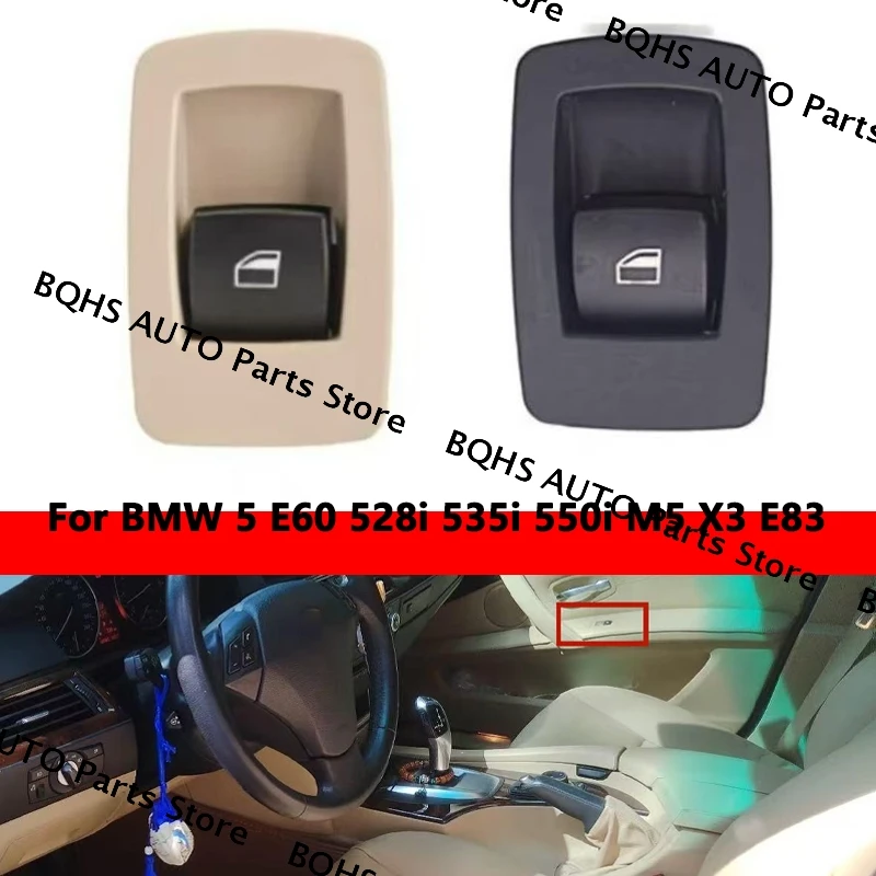 

Electric Power Window Control Switch Button Front Rear Driver Passenger Side For BMW 5 E60 528i 535i 550i M5 X3 E83