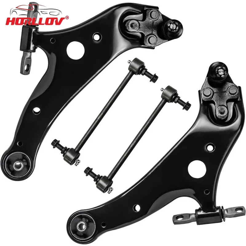 4PCS Front Lower Control Arm Kit for Toyota Highlander Venza Lexus RX350 RX450h 2010-2019 Suspension Part 480680E060 480680E050