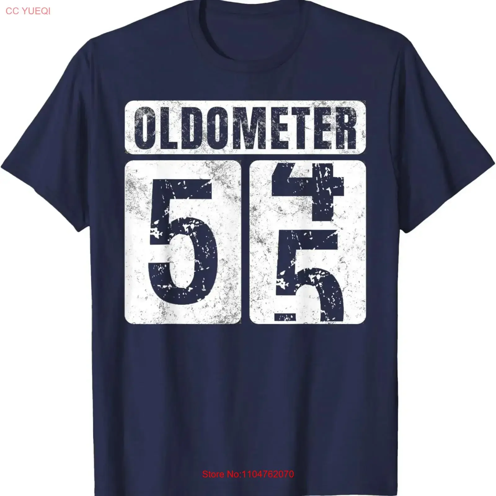 Oldometer 55 T Shirt Vintage Funny 55th Birthday Idea  vintage Washed homme Versatile fashion Unisex designer clothes graphic