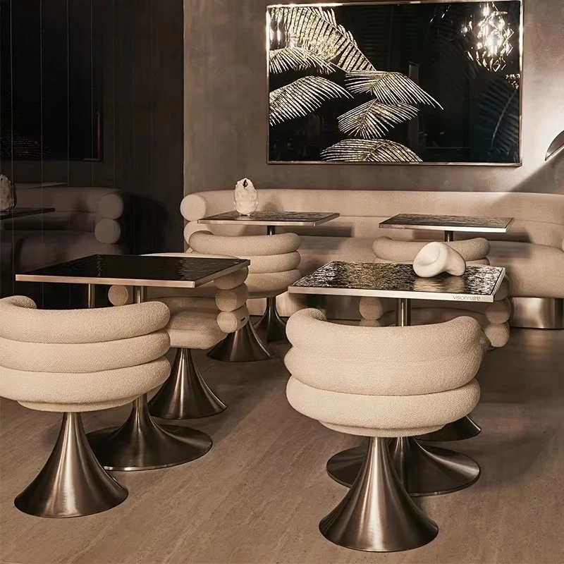 Modern Metal Base Chair for Hotel Reception Negotiation Restaurant Coffee Shop Home Dining Room for Home Use