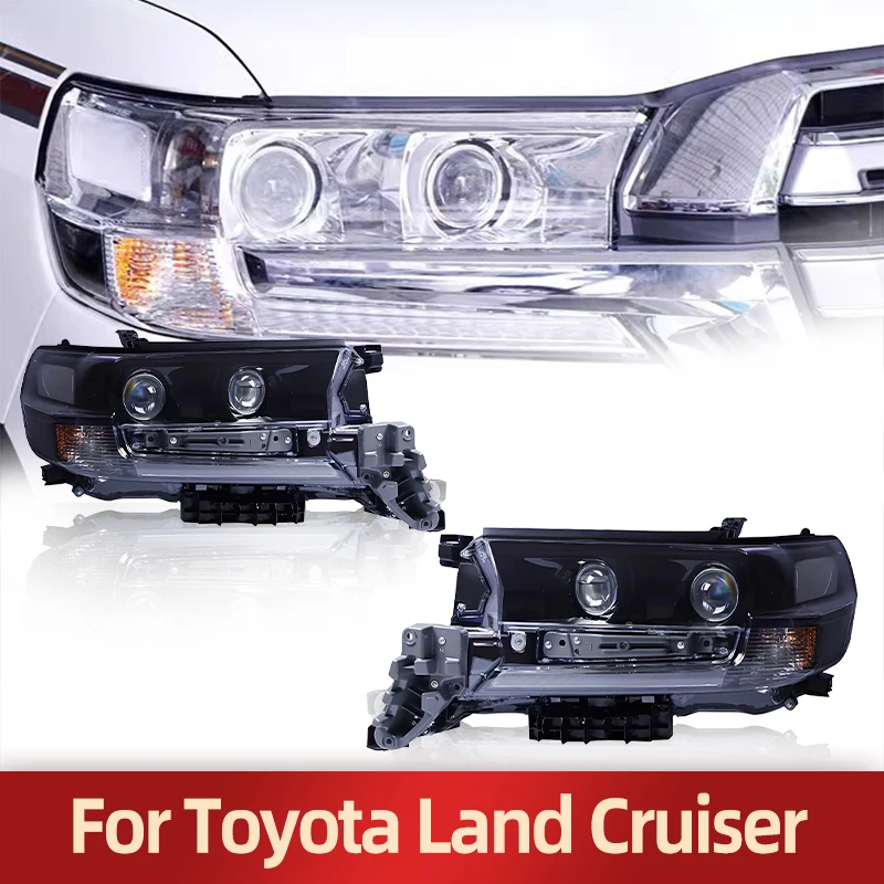 Автомобильные светодиодные фары для Toyota Land Cruiser Prado J120 J150 J200, светодиодные фары в сборе, модернизированные высококачественные дневные ходовые огни