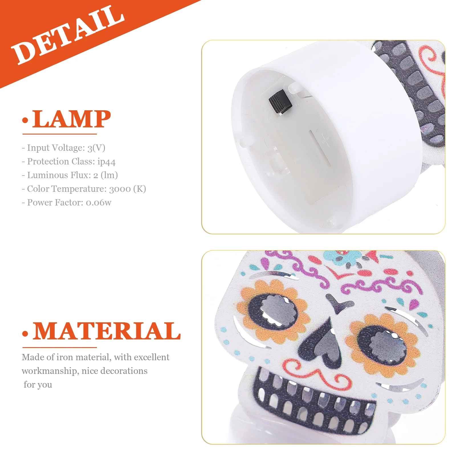 Luce di zucca Decorazione per feste di Halloween Forniture per layout domestico Puntelli Lampada a LED regalo