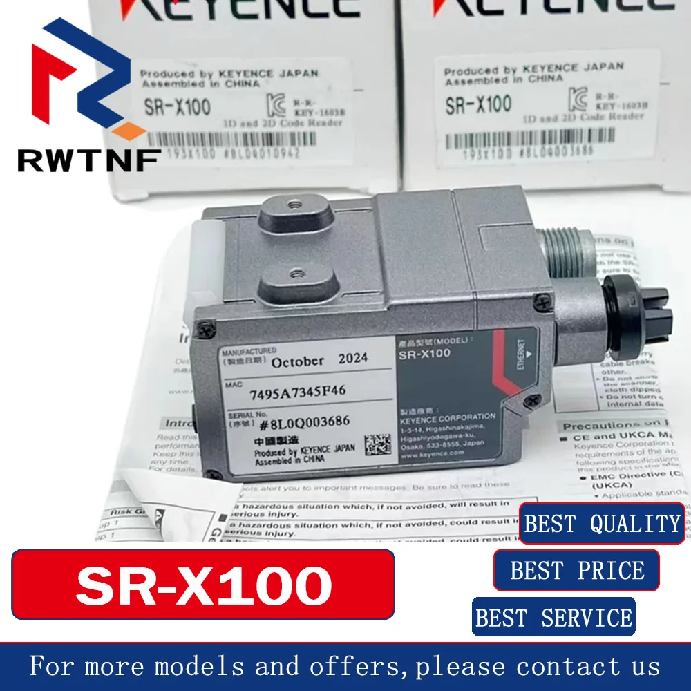 Brand New Genuine SR-X100 KEYENCE Barcode reader sensor, 100% original warehouse stock