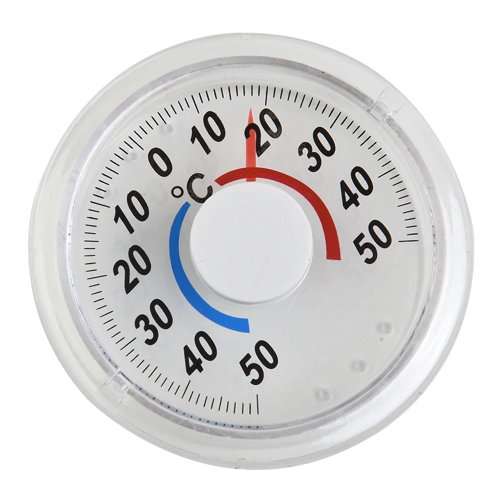 Circular Thermometer For Window Greenhouse High Accuracy Indoor And Outdoor Measuring Plastic Round Thermometer
