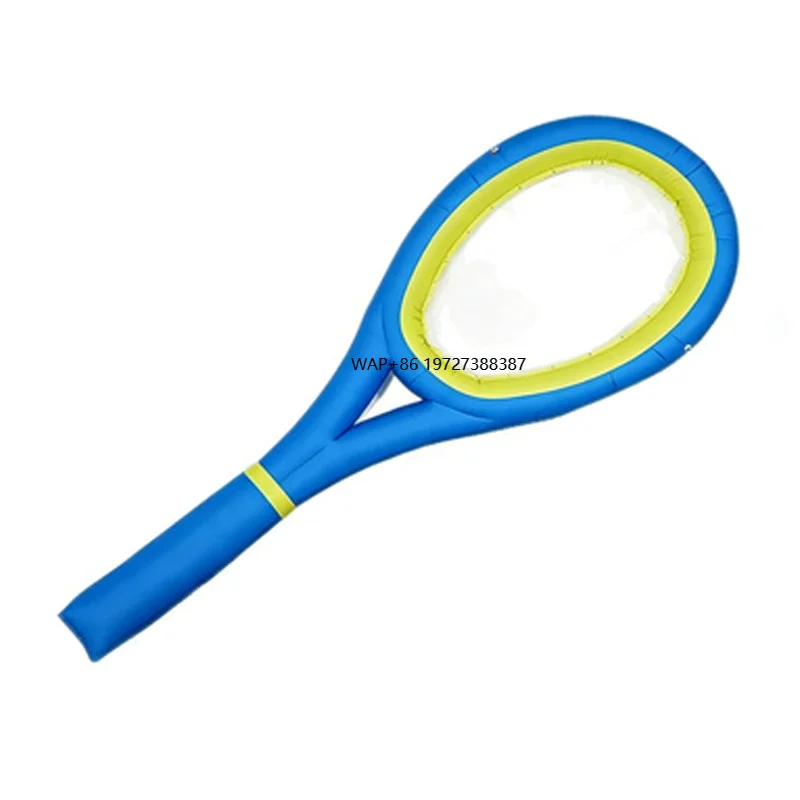Customizable Logo Inflatable Tennis Racket with Fan and Sand Bags Easy to Carry Stadium Court Decoration