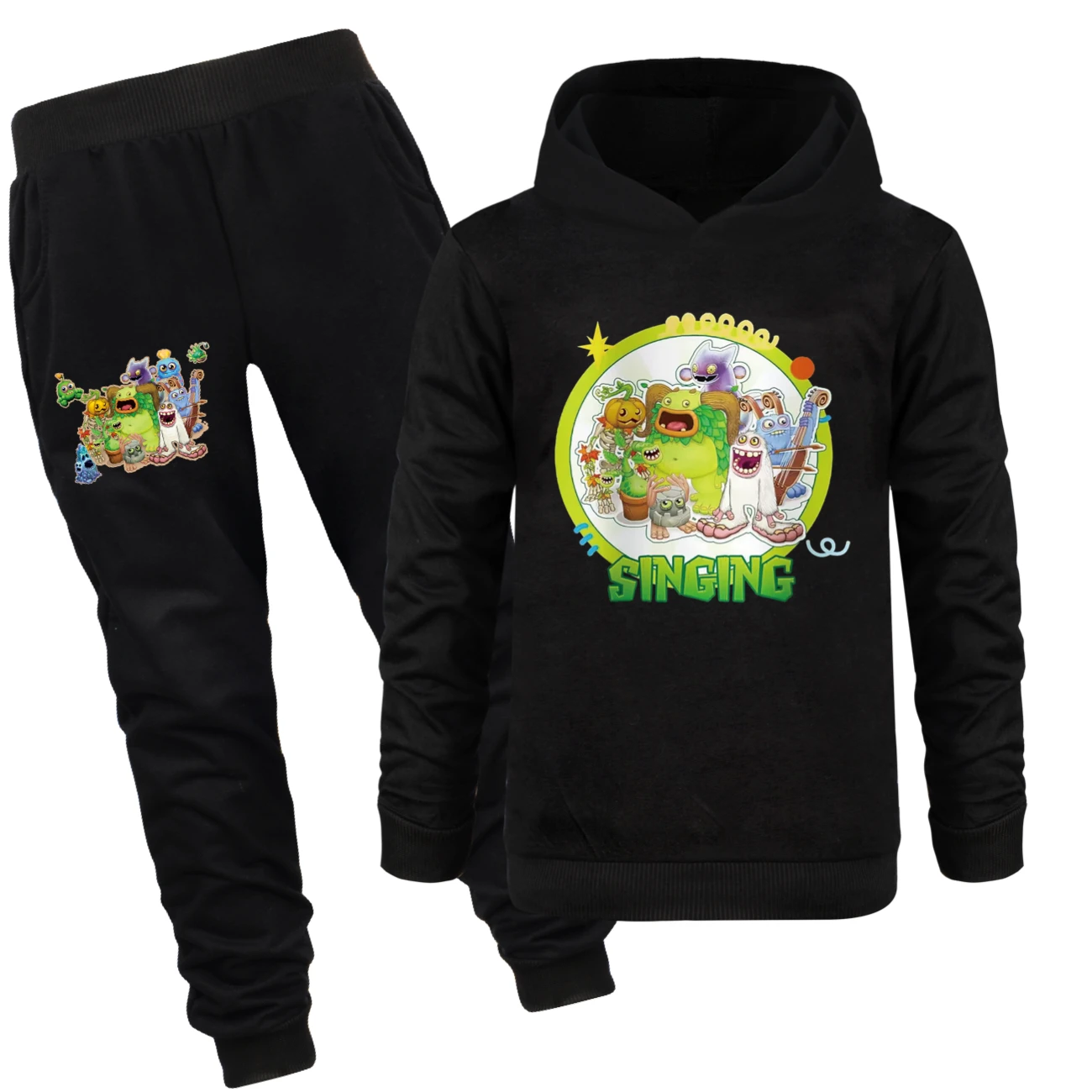 MY SINGING MONSTERS Hoodie Pants 2pcs Sets Spring Kids Tracksuit Baby Clothing Sets Toddler Girl Outfits 2024 Boys Streetwear