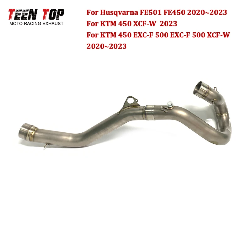 Motorcycle Exhaust Front Pipe For KTM 450EXC-F 500EXC-F/XCF-W 2020-2023 Offroad Bike Exhaust Header 450XCF-W 2023 Titanium Alloy