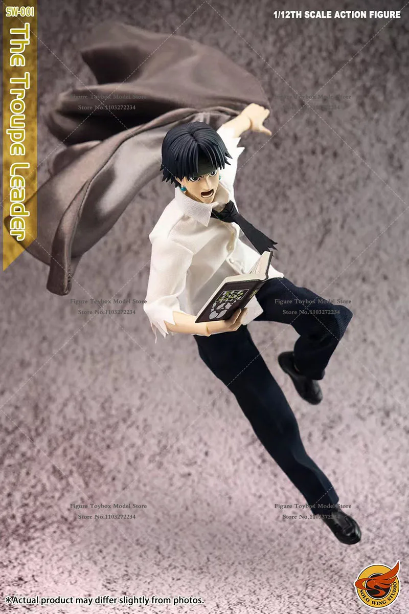 SoloWingStudio SW-001 1/12 Scale The Troupe Leader Anime Boy Action Figure Replace Face Type Design 6