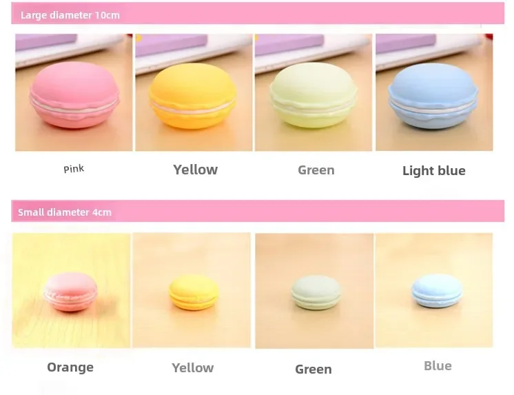 1 Stück Mini Frische Macaron Schmuckbox Tragbare Aufbewahrungsbox für Ringe, Halsketten, Ohrringe Kleine Schmuckbox – Detail 3