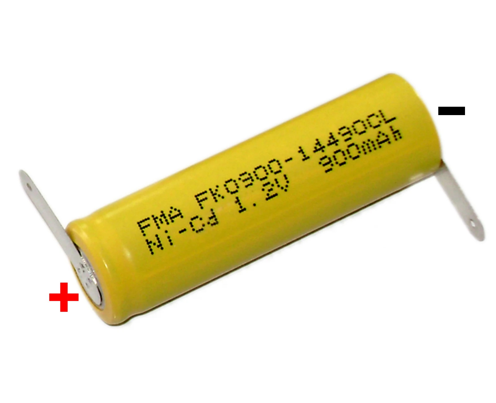 2Pcs Ni-Cd AA 1.2V 900mAh Rechargeable Battery Nickel Cadium cell 14*49mm