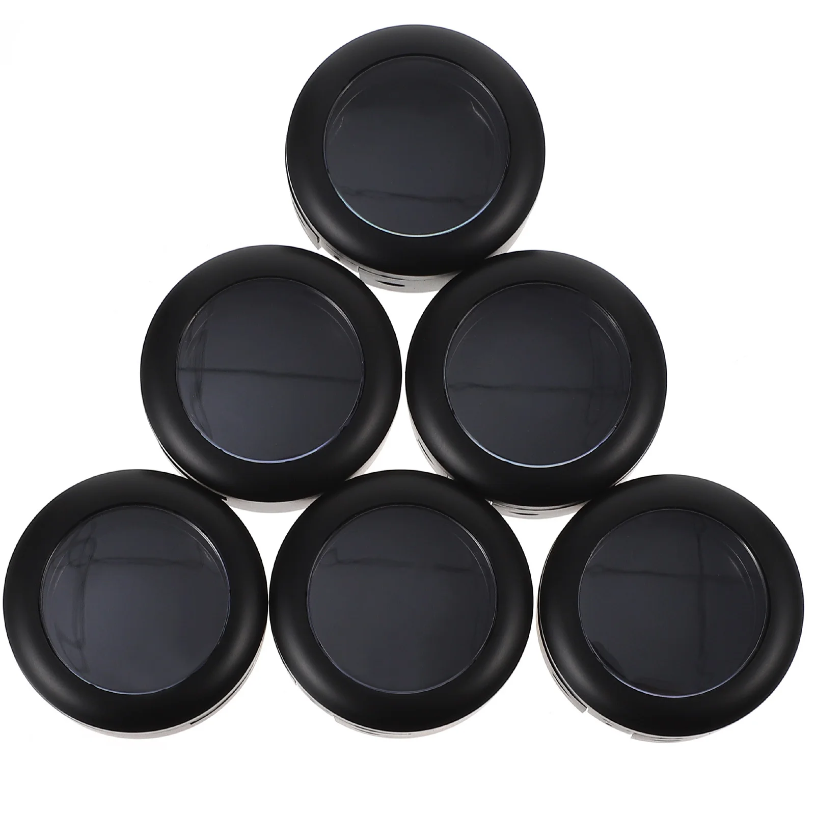 6 قطعة صندوق ظلال العيون الفارغ لتقوم بها بنفسك حاوية ماكياج للسفر أحمر الخدود الأساس التخزين المنظم عينيه عموم أداة ماكياج