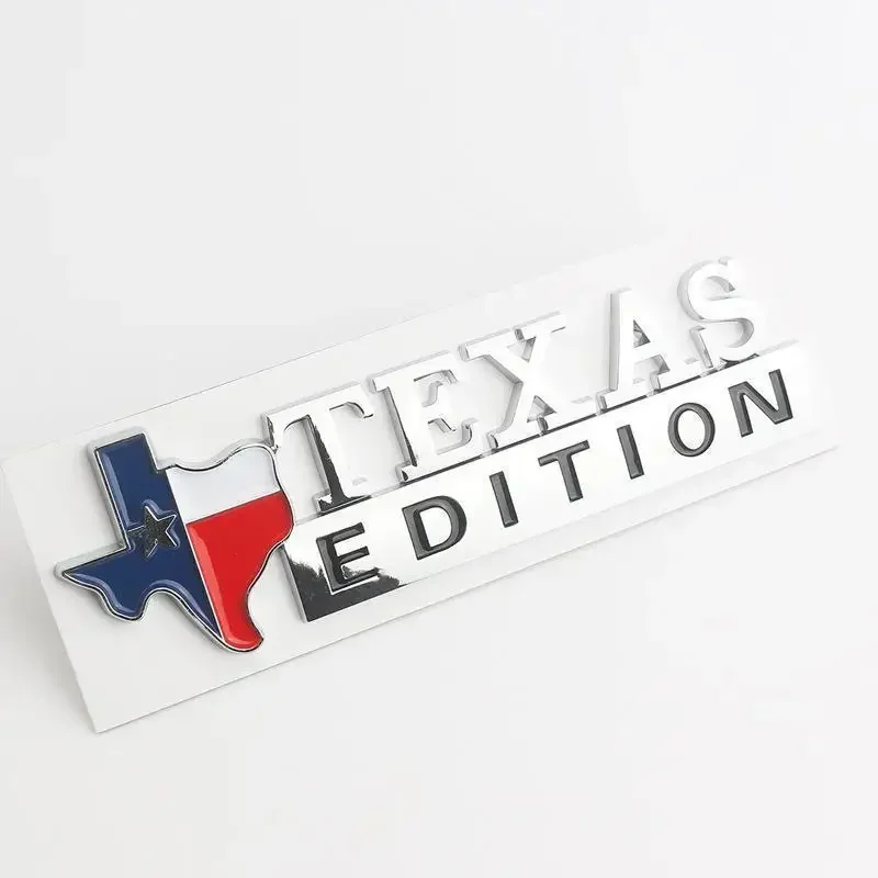 Car Sticker 1pcs 3D ABS x TEXAS EDITION LOGO FENDER REAR EMBLEM BADGE for CHEVY SILVERADO SIERRA TRUNK STICKER DECALS styling
