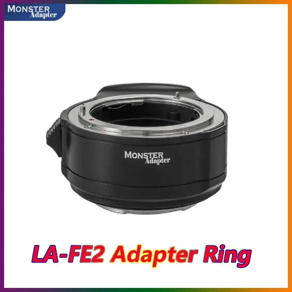 Monster LA-FE2 Adapter Auto-Focus Ring For Nikon F Lens to Sony E Mount Camera with Dual Motor Built-In