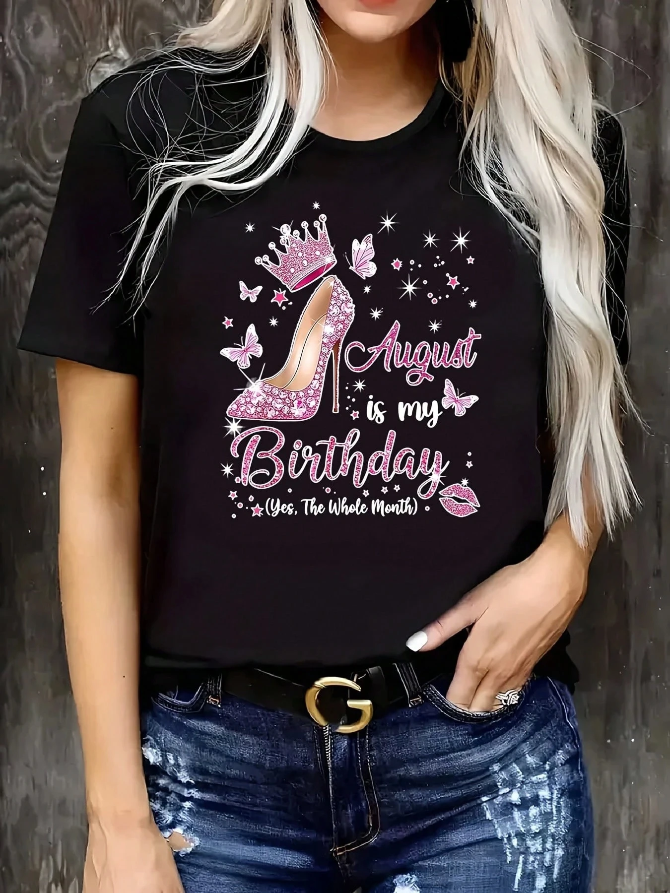 

Women's T-shirt Short-sleeved Breathable Suitable for Casual Wear Neckline Reinforced Without Curling Fresh Short-sleeved Top