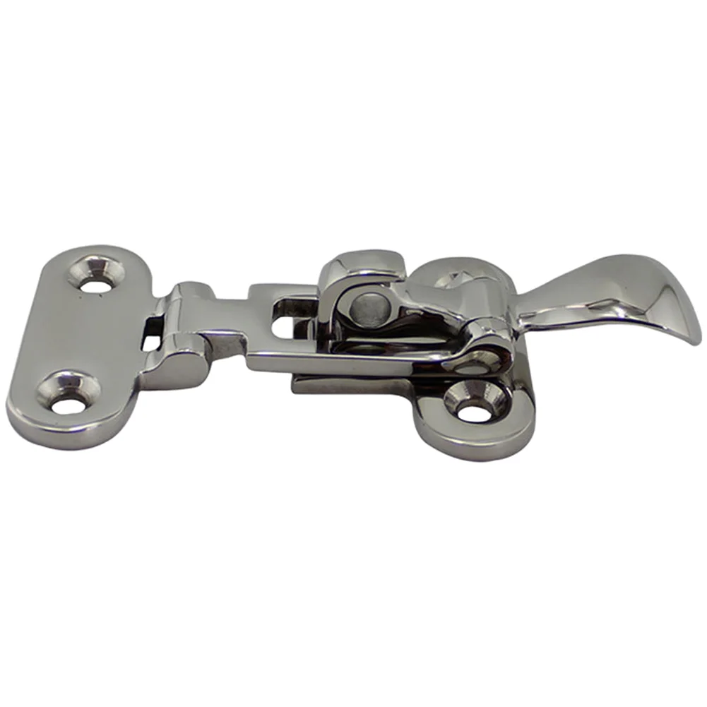 Sturdy 316 SS Spoon Buckle Latch for For hatch Doors on For RVs Boats and Marine Craft Silver Finish 11x5x3cm to 15x10x3cm