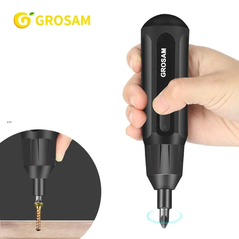 GROSAM 3.6V Mini Electrical Screwdriver Set WL-DDLSD Smart Cordless Electric Screwdrivers USB Rechargeable