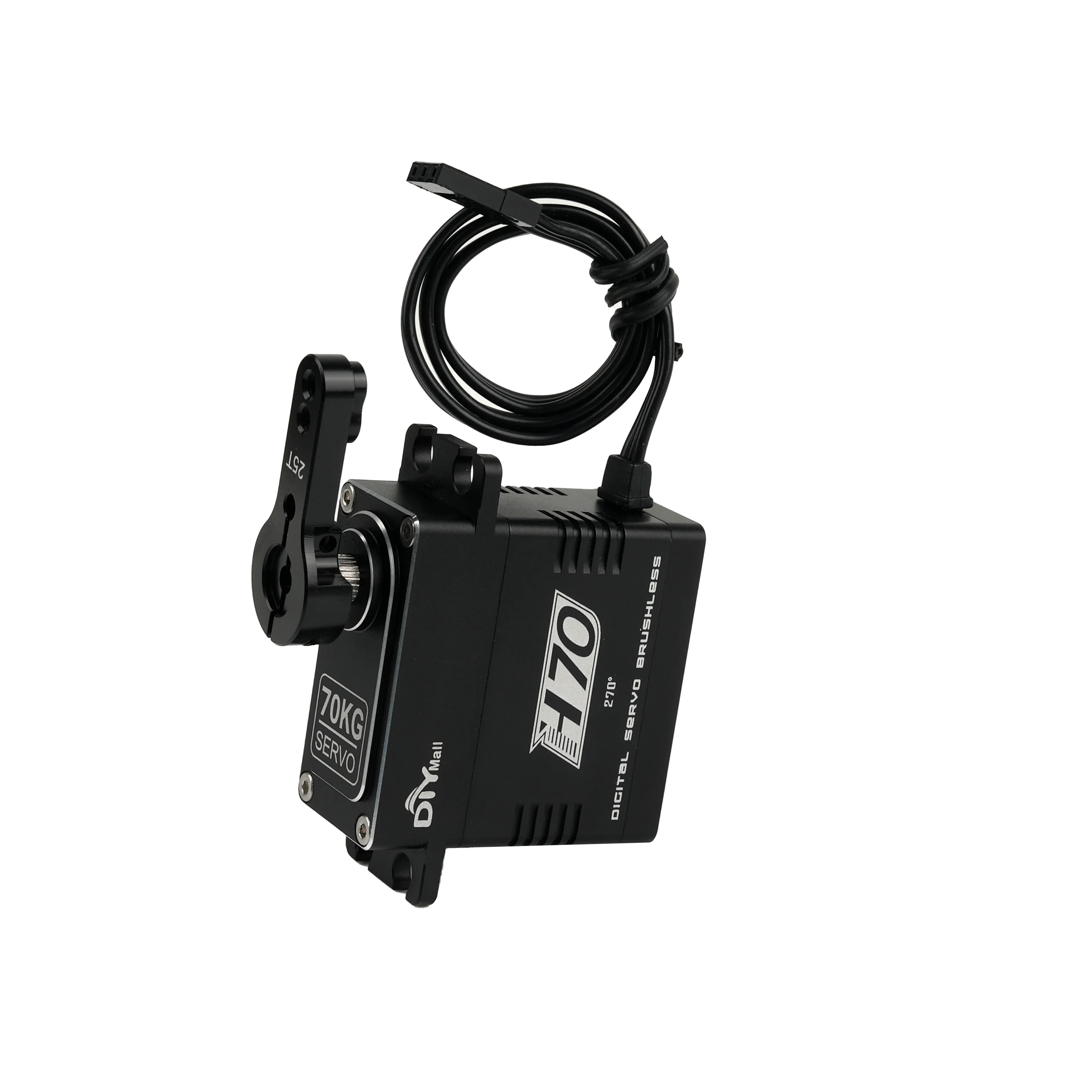 Servo Digital sin escobillas de alto Torque H70, 70kg, engranaje de Metal resistente al agua, 180, 270, 360 grados, para coches RC sobre orugas, Robot submarino