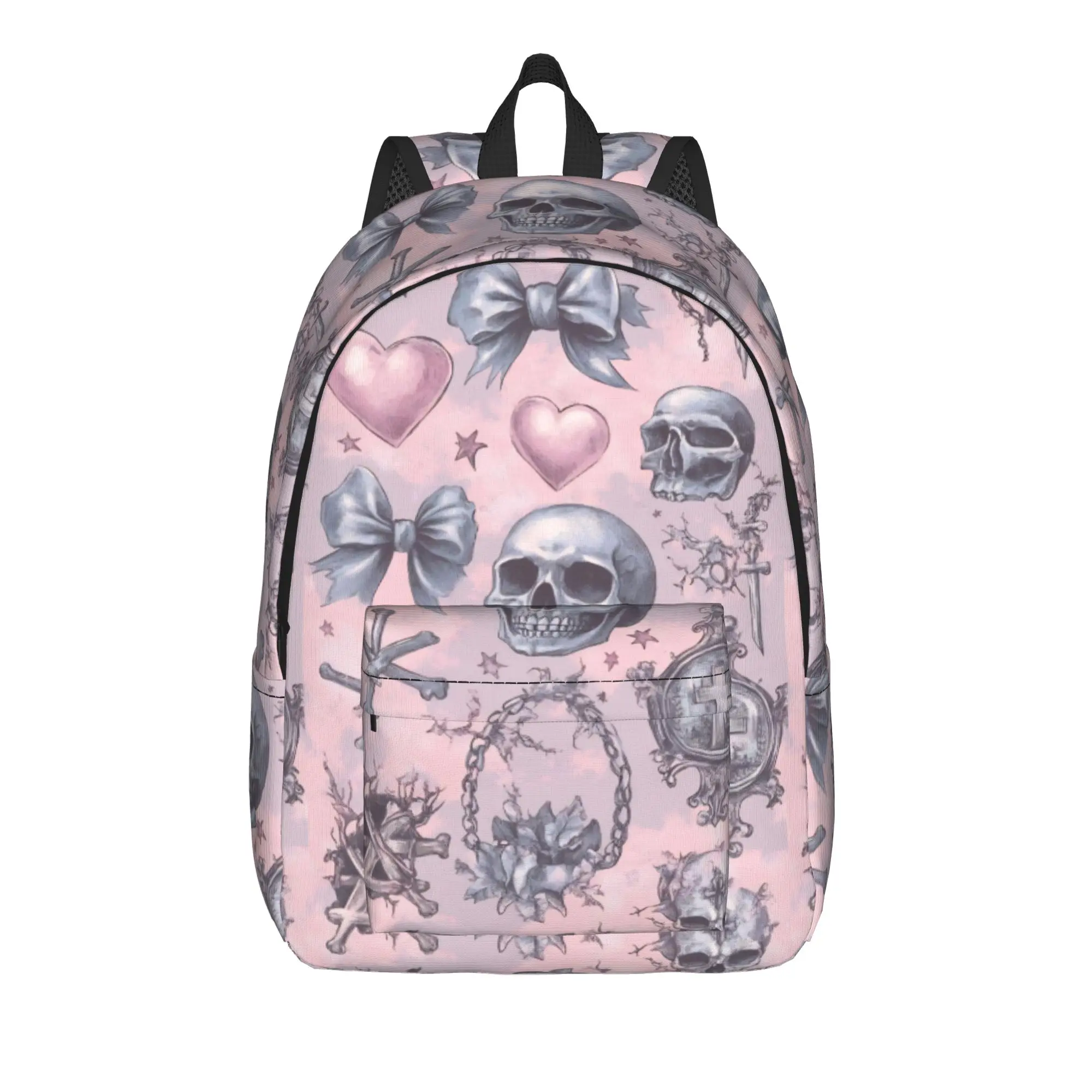 Halloween Gothic Backpack for Men Women Teenage Student Business Daypack Witchy Cross Laptop Computer Canvas Bags Outdoor