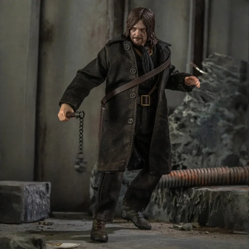 متوفر في المخزون Hiya 1/12 The Walking Dead: Dead City Season 2 Daryl Dixon Action Figure هدية عيد الميلاد المفضلة لسطح المكتب