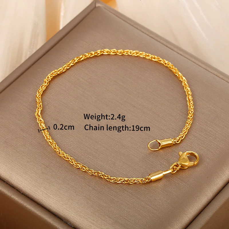 

Luxury 24K 9999 Pure Gold real gold Women's Twist Bracelet Simple Personalized Bracelet