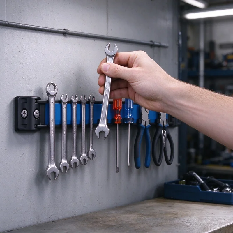 8/12/18 Inch Strong Magnetic Tool Bar,Sturdy Metal Holder,Wall Mount Space-saver Organizer for Garage,Stocking Stuffers