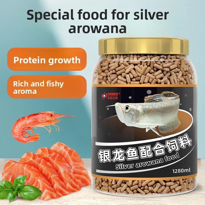 Silver Dragon Fish Tropical Fish Special Fish Feed Red Dragon Fish Food Large Particle Tropical Fish Color Adding Fish Food