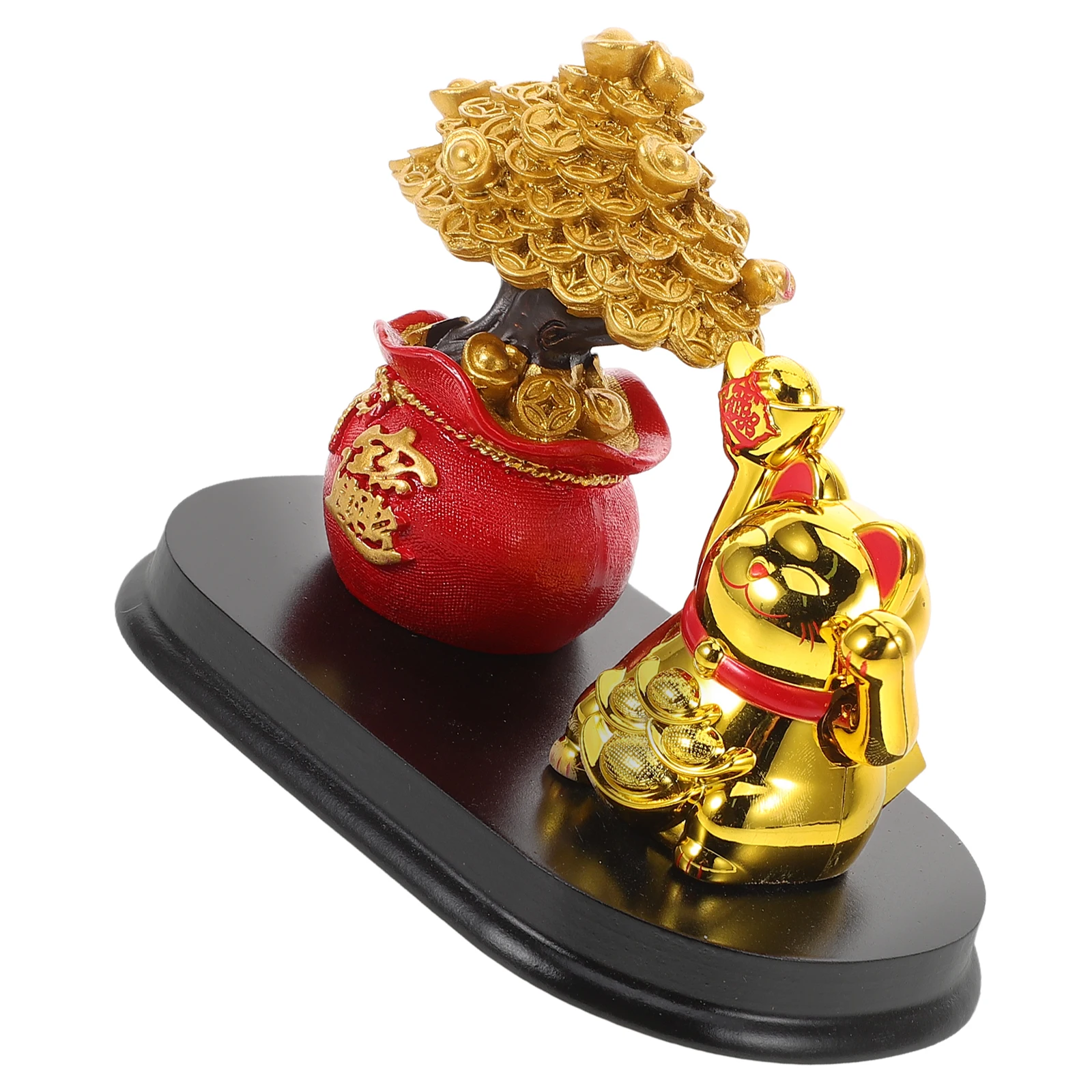 

Fortune nament Figurines Home Decorations Car Charm Desk Accessories for Office Cat Lovers Statue Collection
