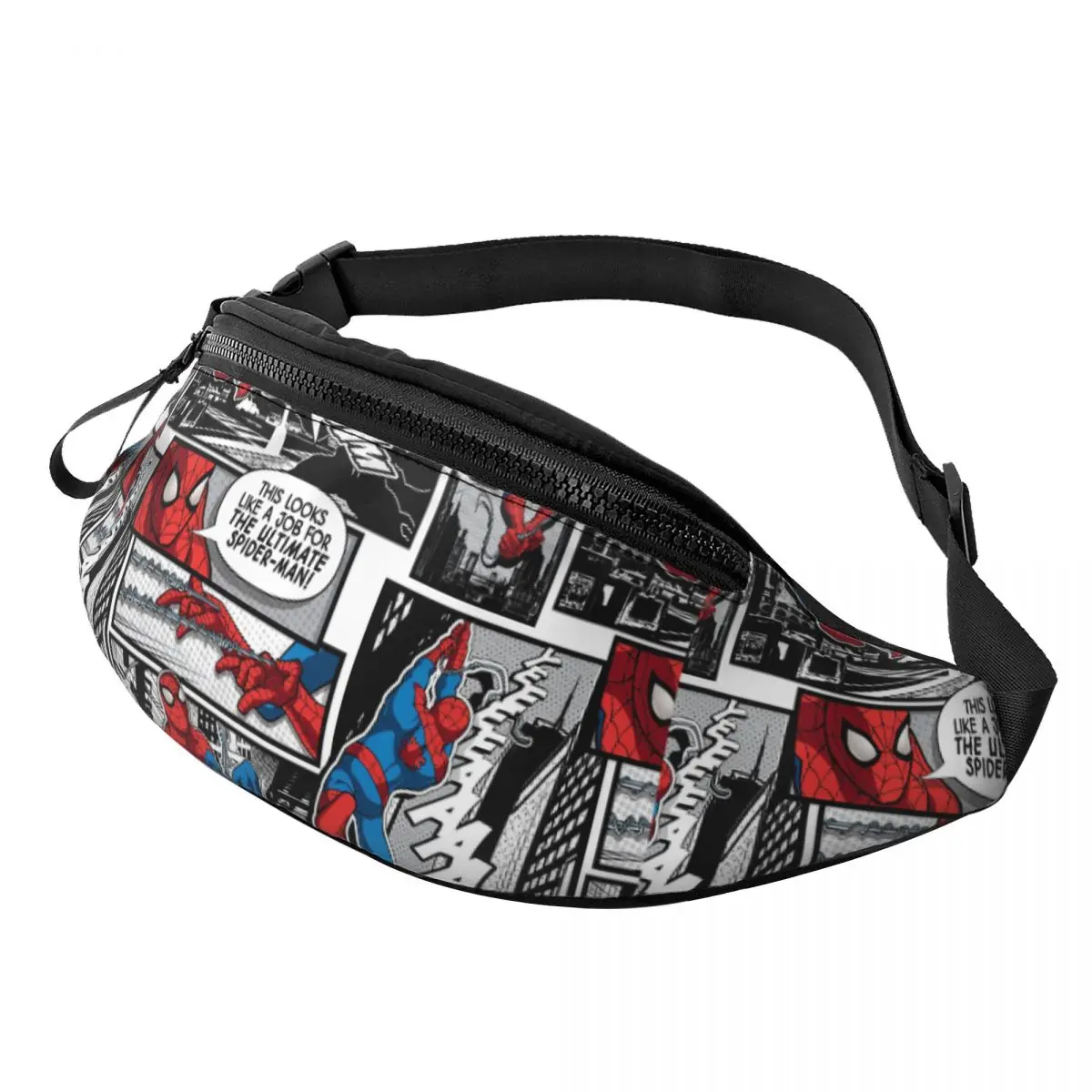 

Spider-Man Comic (2) Crossbody Sling Bag Casual Chest Bag Shoulder Backpack Daypack for Hiking Travel Biking Satchel
