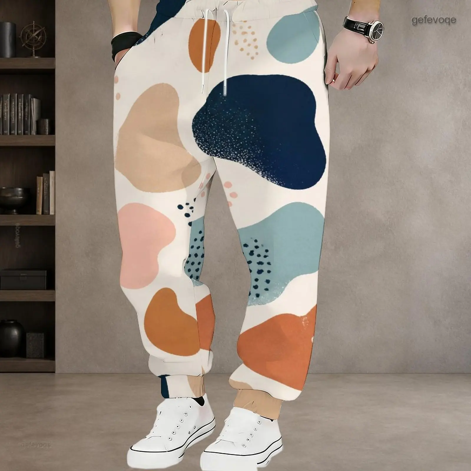 Men's Printed Drawstring Joggers — product detail 10